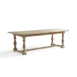Bridget 6-8 Seater Rectangular Extendable Dining Table, Whitewash Mango Wood -Online Furniture Store 30857944 alt05