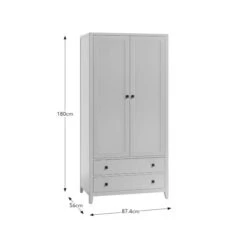 Malone Double Wardrobe, Warm Grey -Online Furniture Store 30858780 alt09