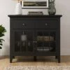 Lynton Small Glazed Sideboard, Black -Online Furniture Store 30858794