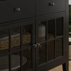 Lynton Small Glazed Sideboard, Black 11 Lynton Small Glazed Sideboard, Black -Online Furniture Store 30858794 alt03