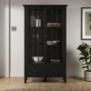 Lynton Glazed Display Cabinet, Black -Online Furniture Store 30858801