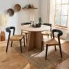 Effy 4 Seater Round Dining Table, Wood Effect -Online Furniture Store 30859047