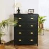 Fenway 4 Drawer Chest, Black -Online Furniture Store 30859237