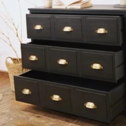 Fenway 3 Drawer Chest, Black -Online Furniture Store 30859238 alt01