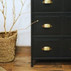 Fenway 3 Drawer Chest, Black -Online Furniture Store 30859238 alt03