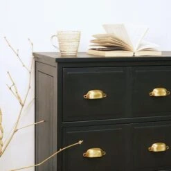 Fenway 3 Drawer Chest, Black -Online Furniture Store 30859238 alt04