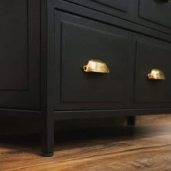 Fenway 3 Drawer Chest, Black -Online Furniture Store 30859238 alt06