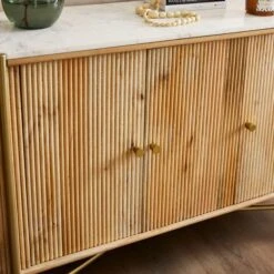 Alina Fluted Large Sideboard, Mango Wood -Online Furniture Store 30859815 alt02