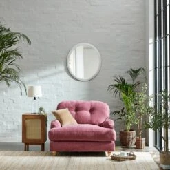 Martha Vintage Soft Chenille Snuggle Chair