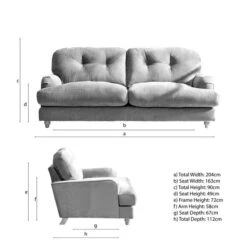 Martha Vintage Soft Chenille 3 Seater Sofa 31 Martha Vintage Soft Chenille 3 Seater Sofa -Online Furniture Store 30861319 alt09