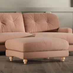 Martha Vintage Velvet Footstool -Online Furniture Store 30861324