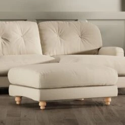 Martha Vintage Velvet Footstool -Online Furniture Store 30861325