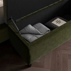 Alara Velvet End Of Bed Storage Ottoman -Online Furniture Store 30864177 alt02