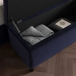 Alara Velvet End Of Bed Storage Ottoman -Online Furniture Store 30864178 alt02