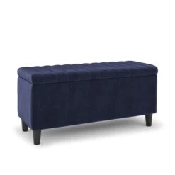 Alara Velvet End Of Bed Storage Ottoman -Online Furniture Store 30864178 alt05