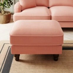 Beatrice Tonal Chenille Footstool -Online Furniture Store 30864222 alt02
