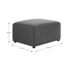 Modular Cruz Velvet Footstool -Online Furniture Store 30864274 alt09