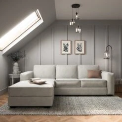 Claude Tonal Chenille Corner Chaise Sofa -Online Furniture Store 30865878