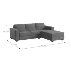 Claude Tonal Chenille Corner Chaise Sofa -Online Furniture Store 30866089 alt09