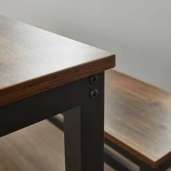 Fulton 6 Seater Rectangular Dining Table With 2 Benches -Online Furniture Store 30866649 alt03