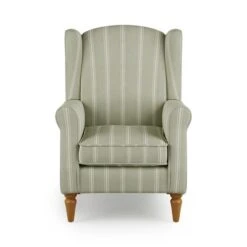 Oswald Pinstripe Wingback Armchair -Online Furniture Store 30866931 alt06
