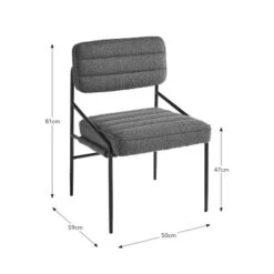 Bude Dining Chair, Boucle -Online Furniture Store 30869016 alt09