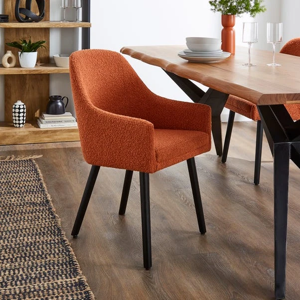Eddie Carver Dining Chair, Boucle 3 Eddie Carver Dining Chair, Boucle