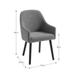 Eddie Carver Dining Chair, Boucle 15 Eddie Carver Dining Chair, Boucle -Online Furniture Store 30869028 alt09