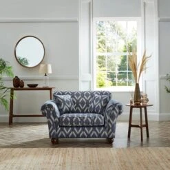 Angus Ikat Snuggle Chair