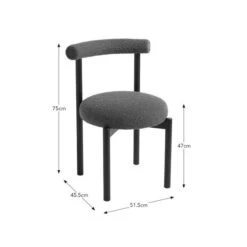 Violeta Dining Chair, Boucle -Online Furniture Store 30869594 alt09