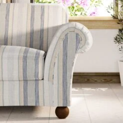 Angus Striped Linen Snuggle Chair -Online Furniture Store 30869752 alt04
