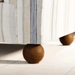 Angus Striped Linen Snuggle Chair -Online Furniture Store 30869752 alt06