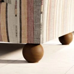 Angus Striped Linen Snuggle Chair -Online Furniture Store 30869753 alt06