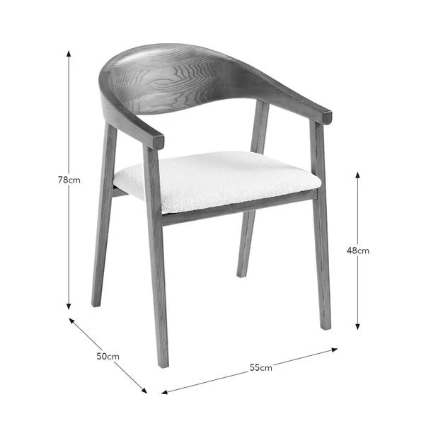 Oskar Dining Chair, Boucle 9 Oskar Dining Chair, Boucle - Image 7