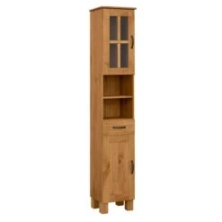 Harlow Oak Effect Tallboy Storage Unit -Online Furniture Store 30869865 alt02