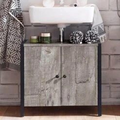 Colton Undersink Unit, Concrete Effect -Online Furniture Store 30869870 alt02