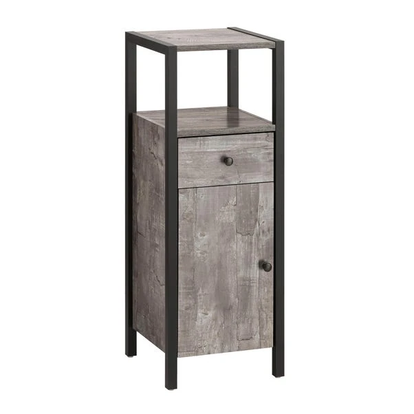 Colton Single Bathroom Cabinet, Concrete Effect 3 Colton Single Bathroom Cabinet, Concrete Effect