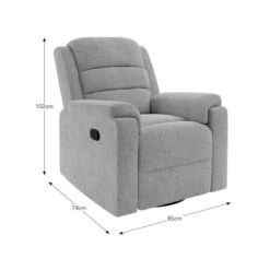 Taylor Chunky Chenille Manual Recliner Armchair, Dark Natural 13 Taylor Chunky Chenille Manual Recliner Armchair, Dark Natural -Online Furniture Store 30869878 alt09