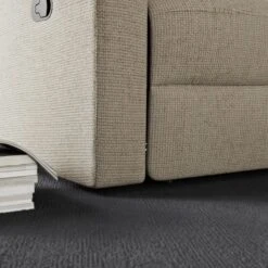 Taylor Chunky Chenille Manual Recliner 3 Seater Sofa, Dark Natural -Online Furniture Store 30869880 alt03