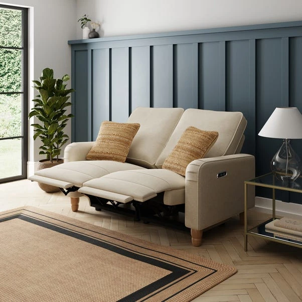 Beatrice Luna Fabric Natural Power Recliner 2 Seater Sofa 5 Beatrice Luna Fabric Natural Power Recliner 2 Seater Sofa - Image 3