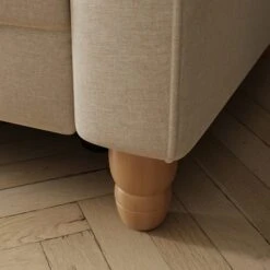 Beatrice Luna Fabric Power Recliner Armchair, Natural -Online Furniture Store 30869982 alt05