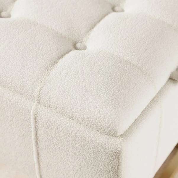 Holland Tray Table Ottoman, Ivory Sherpa 5 Holland Tray Table Ottoman, Ivory Sherpa - Image 3