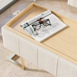 Holland Tray Table Ottoman, Ivory Sherpa 17 Holland Tray Table Ottoman, Ivory Sherpa -Online Furniture Store 30870372 alt05