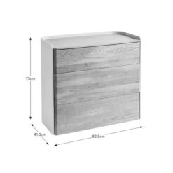 Reggie 3 Drawer Chest, Oak Effect -Online Furniture Store 30871518 alt09