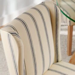 Oswald Set Of 2 Dining Chairs, Folkstone Blue Stripe -Online Furniture Store 30872515 alt02