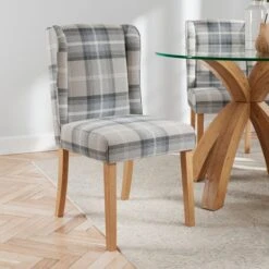 Oswald Set Of 2 Dining Chairs, Country Check -Online Furniture Store 30872516