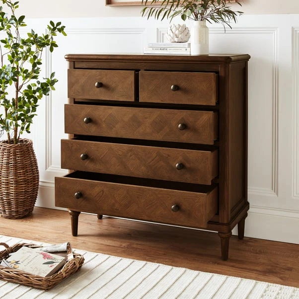 Boulton Wide 5 Drawer Chest 4 Boulton Wide 5 Drawer Chest - Image 2