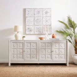 Theodore Extra Wide Sideboard, Mango Wood