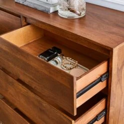 Brannock 6 Drawer Chest, Mid Stained Mango Wood -Online Furniture Store 30872723 alt02