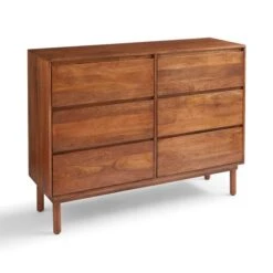 Brannock 6 Drawer Chest, Mid Stained Mango Wood -Online Furniture Store 30872723 alt05